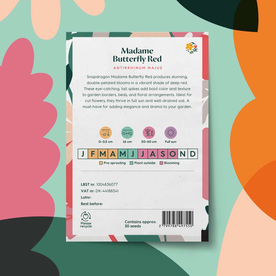 Lejongap 'Madame Butterfly Red' (frö)